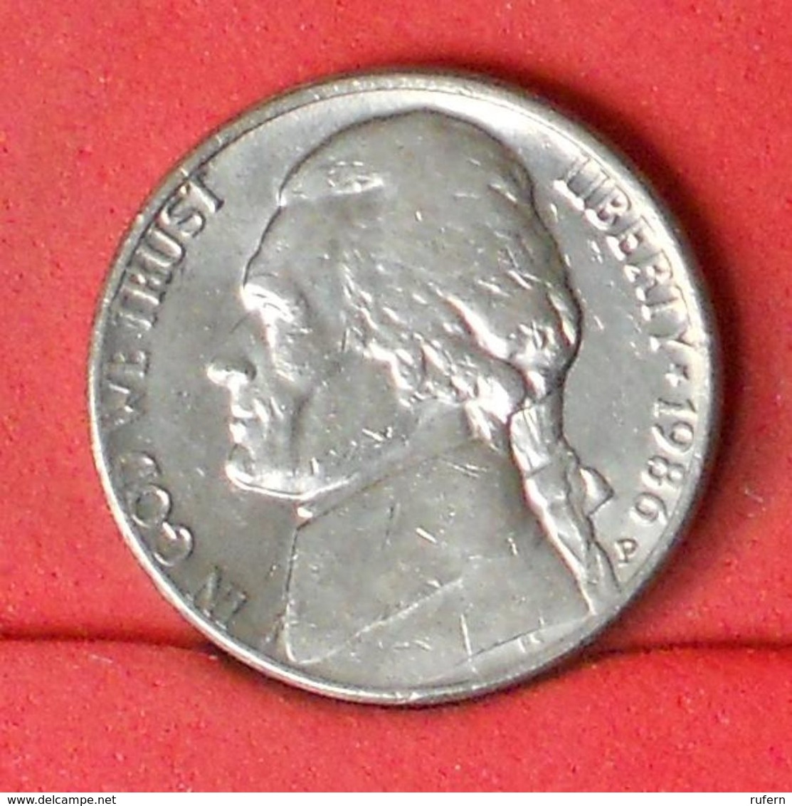 USA 5 CENTS 1986 P -    KM# 192a - (Nº20258) - Half Dimes (Demi Dimes)