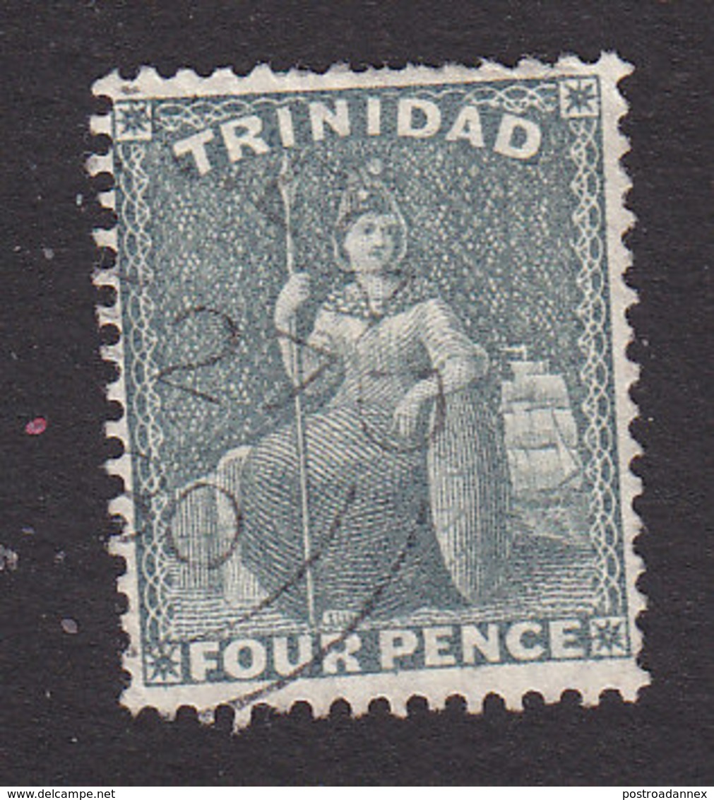 Trinidad, Scott #59, Used, Britannia, Issued 1876 - Trinidad & Tobago (...-1961)