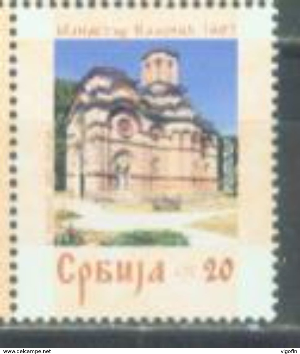 SRB 2007-214 CHURCH, SERBIA, 1 X 1v, MNH - Serbien