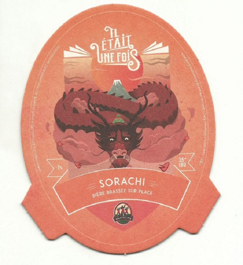 Sous-Bock "3 Brasseurs SORACHI" - Beer Mats