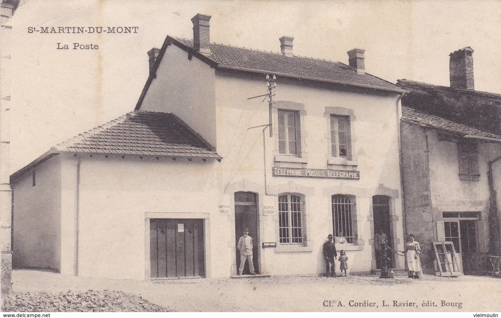 SAINT MARTIN DU MONT 01 LA POSTE BELLE CARTE ANIMEE RARE !!! - Sin Clasificación