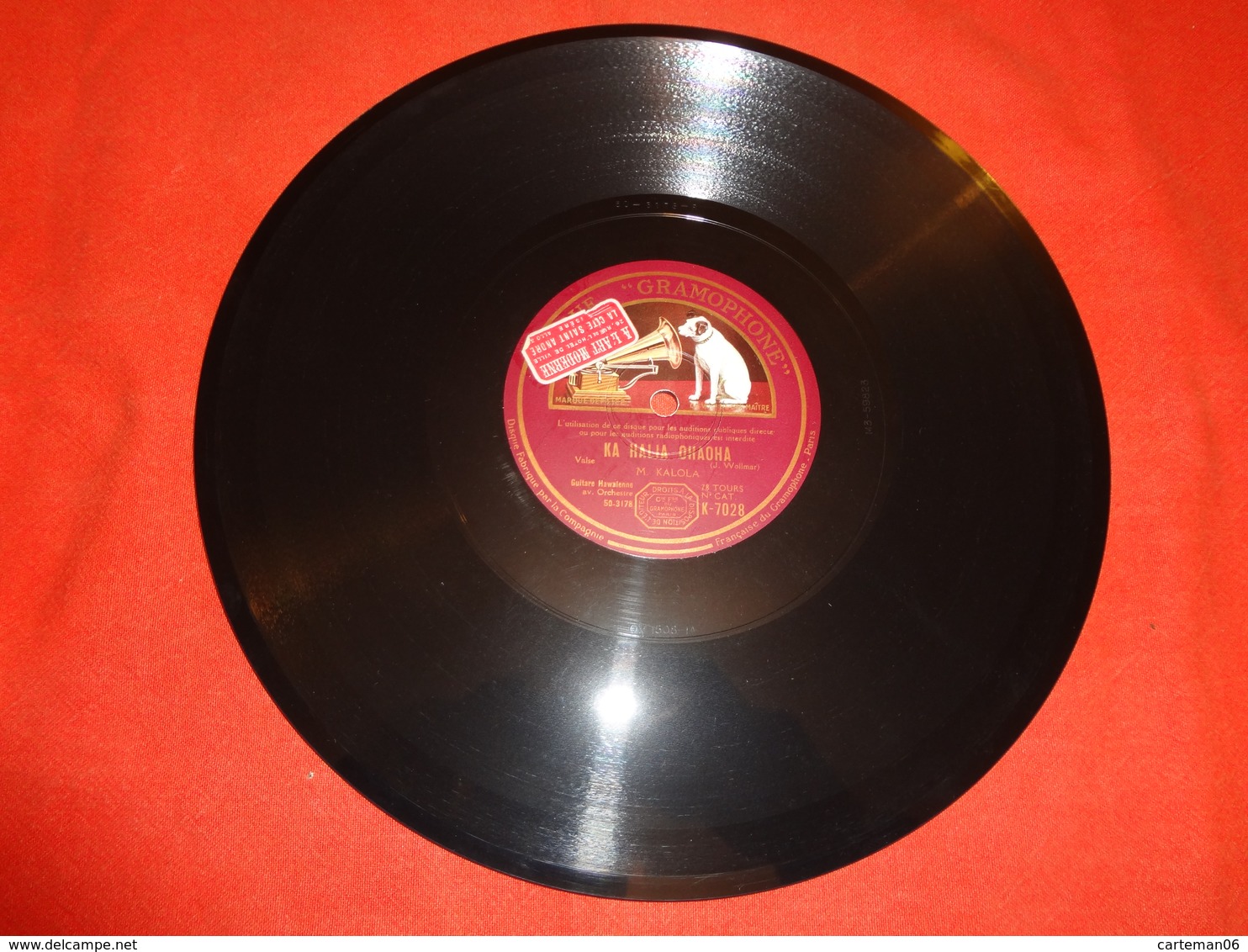 78 T - Disque Gramophone DA 4809 - Charles Panzera - Le Noyer - Au Loin - 78 T - Discos Para Fonógrafos