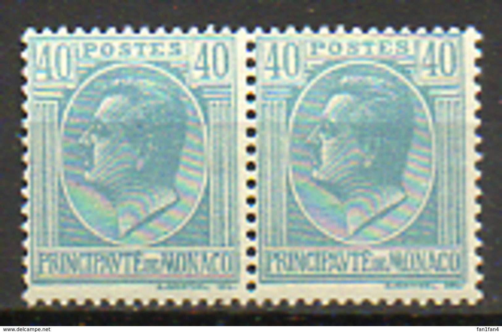 MONACO - 1924-33 - Paire Du N° 84 - (Prince Louis II) - Ungebraucht