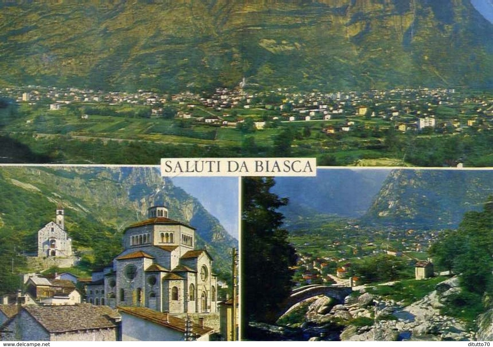 Saluti Da Biasca - Chiesa S.pietro E S.carlo - Formato Grande Viaggiata – E 4 - Biasca