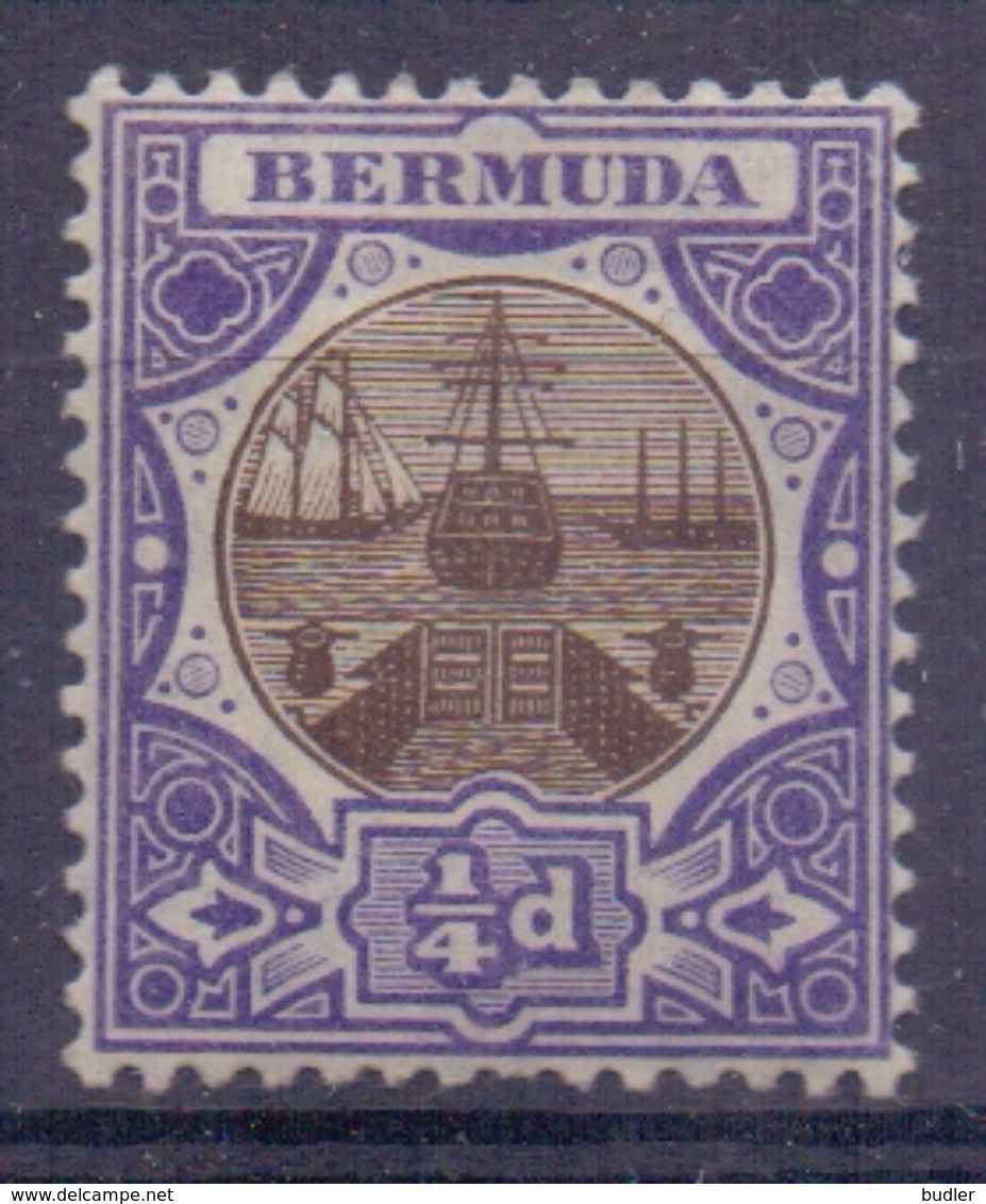 BERMUDA :1906: Y.29 Dentelled/avec Trace De Charnière/hinged : SLUIS,ÉCLUSE,SLUICE,CANAL-LOCK, - Bermudes