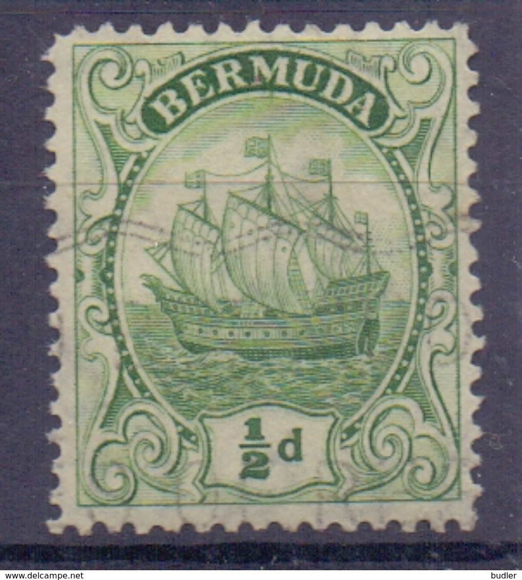 BERMUDA :1910: Y.39 Dentelled/avec Trace De Charnière/hinged : SAILING-BOAT, - Bermudes