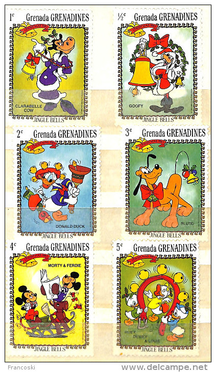 WALT DISNEY CARTOON Stamps Francobolli-STAMPS MHN-GRENADA GRENADINES 1983- - Grenada (...-1974)