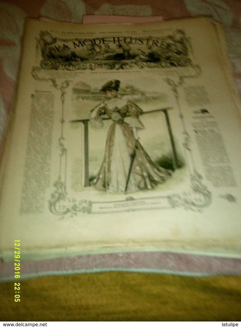 Journal De Famille La Mode Illustrée No 23 ( 0fr 50  Avec Planche De Patron) De  46em Année  4 JUIN 1905  6 Pages - Mode