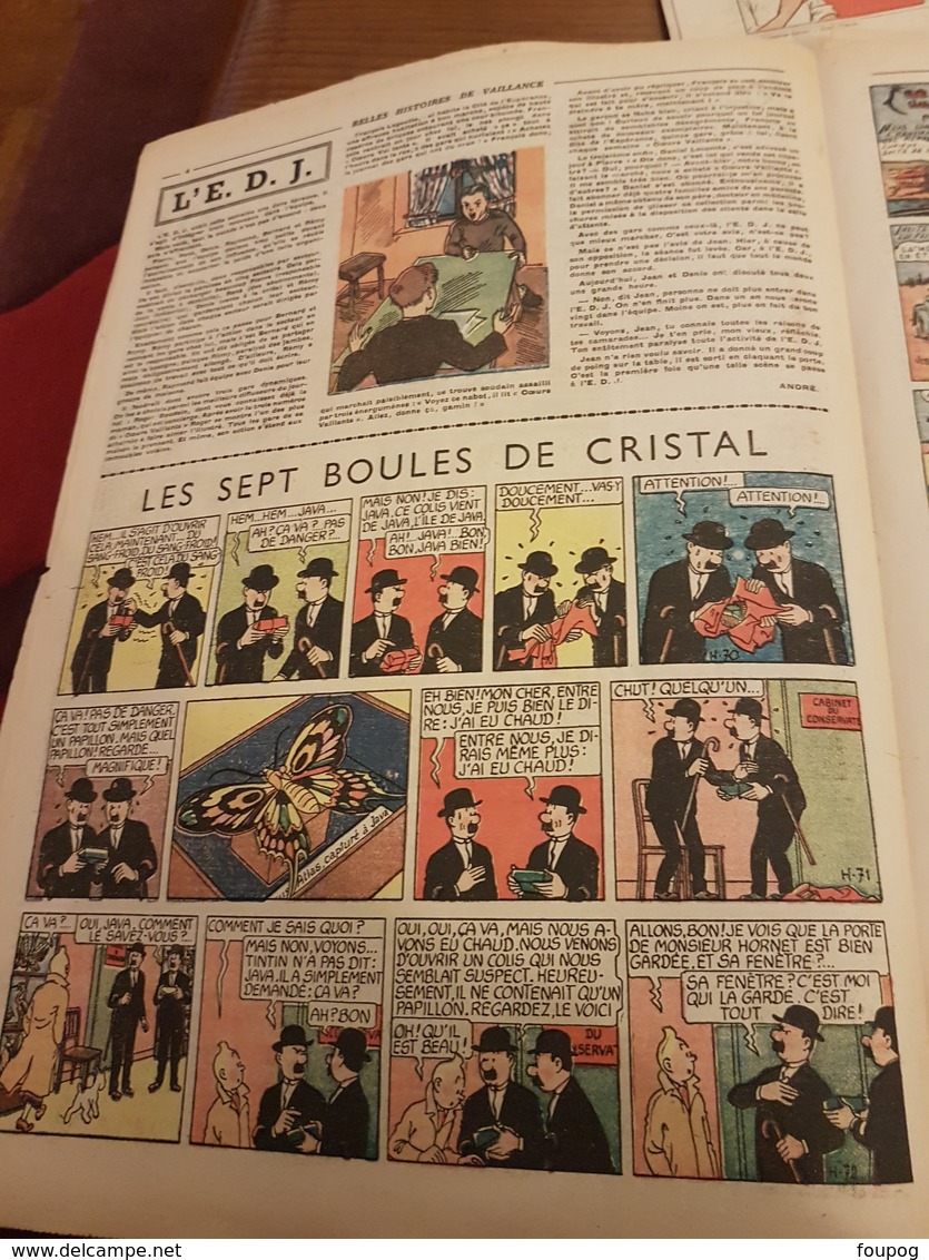 JOURNAL 3 NUMEROS DE COEURS VAILLANTS N° 2,18 Et 24  ANNEE 1947  EDITIONS FLEURUS - Other Magazines