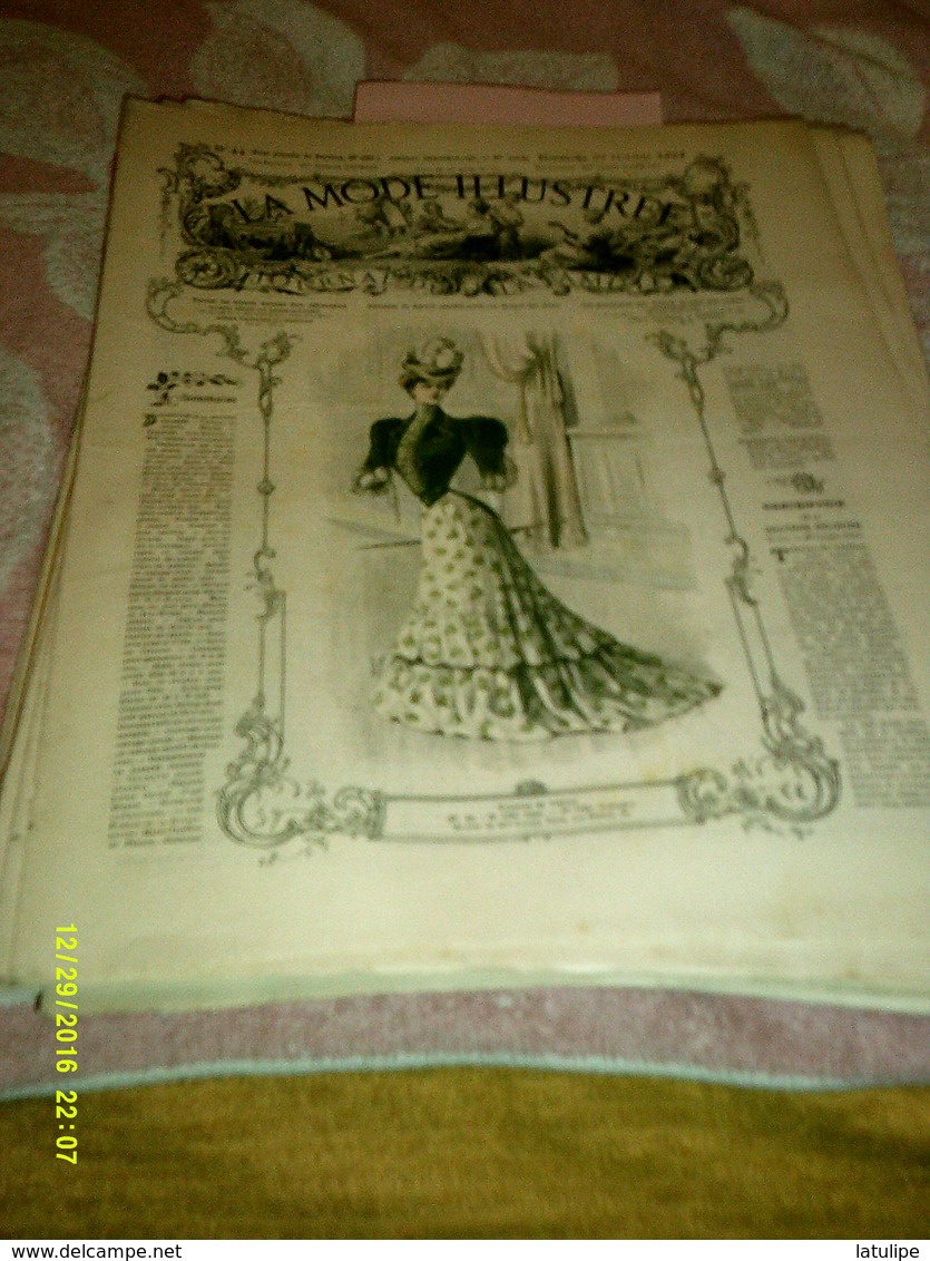 Journal De Famille La Mode Illustrée No 44 ( 0fr 50  Avec Planche De Patron) De  46em Année  29 Octobre 1905 6 PAGES - Mode