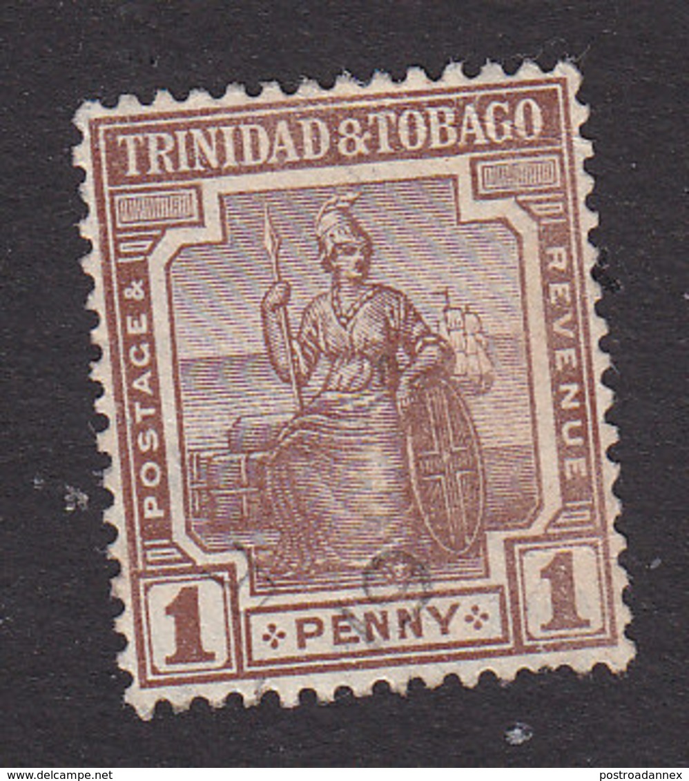 Trinidad And Tobago, Scott #14, Used, Britannia, Issued 1921 - Trinidad & Tobago (...-1961)