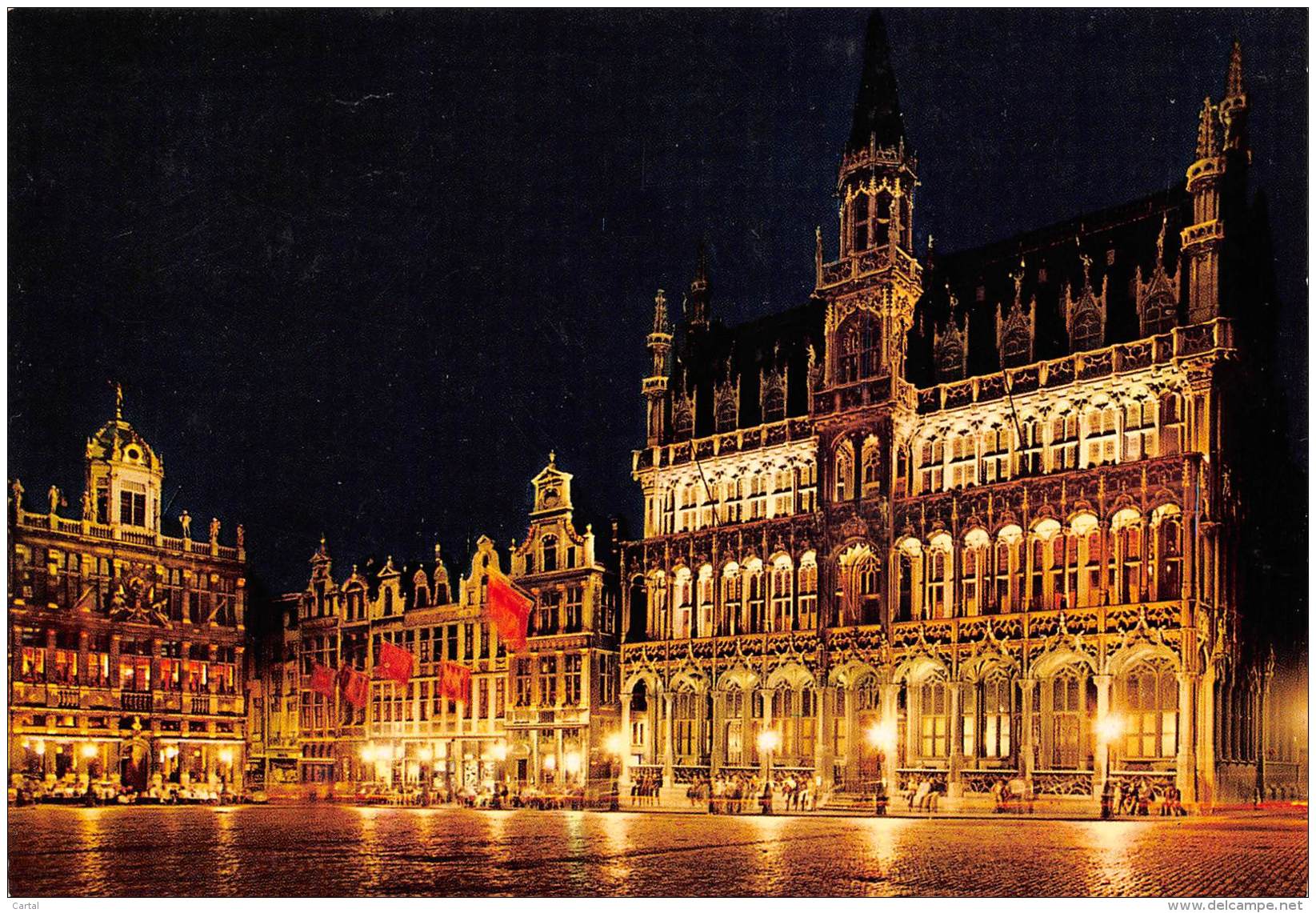 CPM - BRUXELLES - Grand'Place - Maison Du Roi, Roi D'Espagne - Brussel Bij Nacht