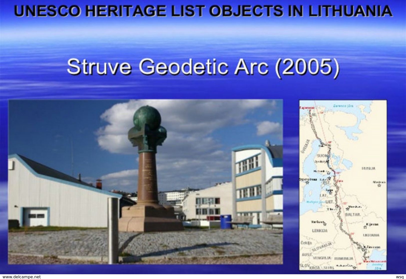 (M98-026 ) UNESCO Struve Geodetic Arc  , Postal Stationery-Postsache - UNESCO