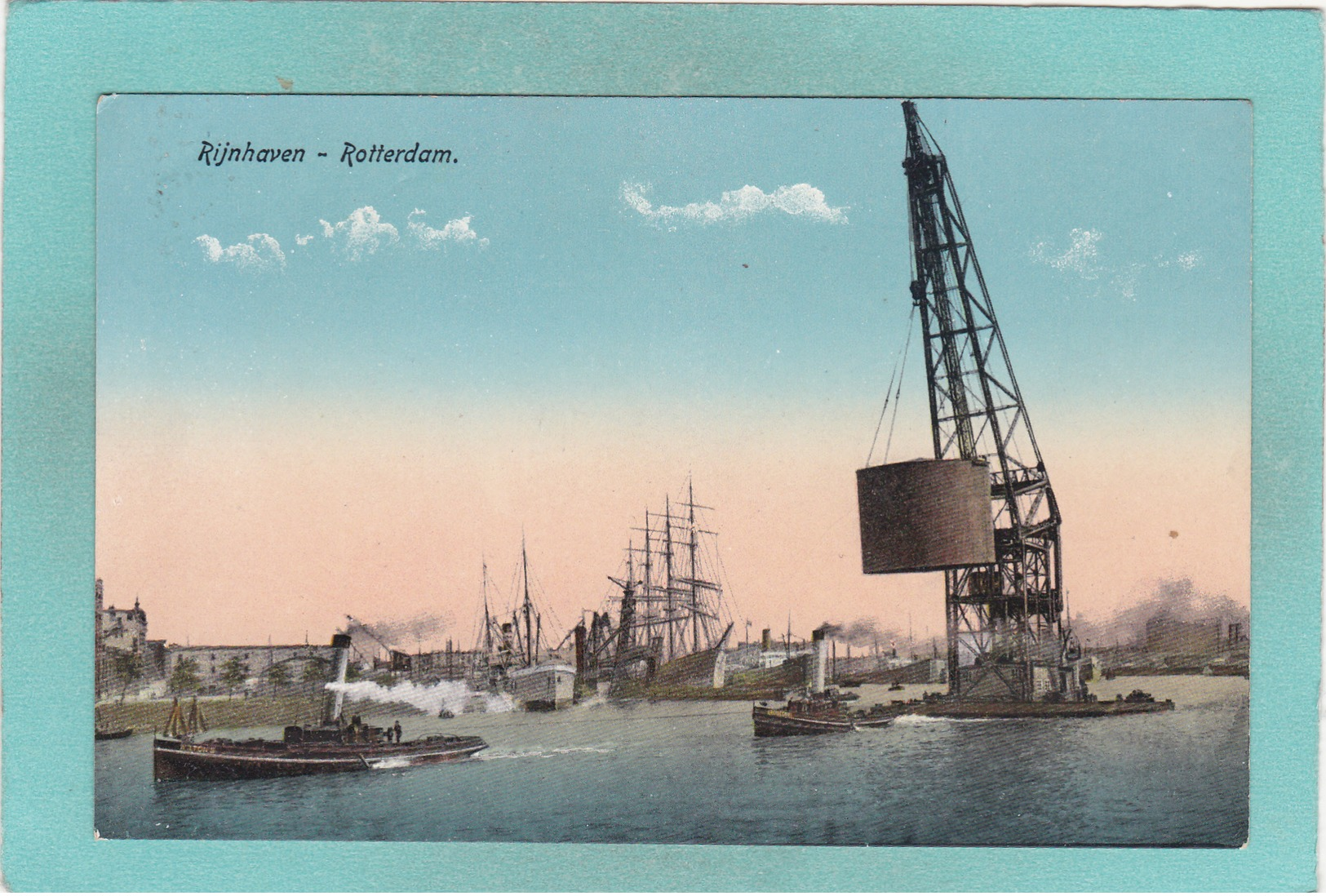 Small Postcard Of Rijnhaven,Rotterdam,South Holland, Netherlands,,Q78. - Rotterdam