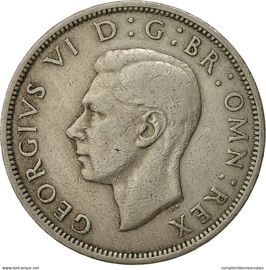 Monnaie, Grande-Bretagne, George VI, 1/2 Crown, 1947, TTB, Copper-nickel, KM:866 - K. 1/2 Crown