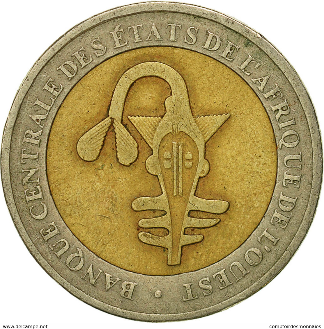 Monnaie, West African States, 200 Francs, 2003, Paris, TB+, Bi-Metallic, KM:14 - Costa De Marfil