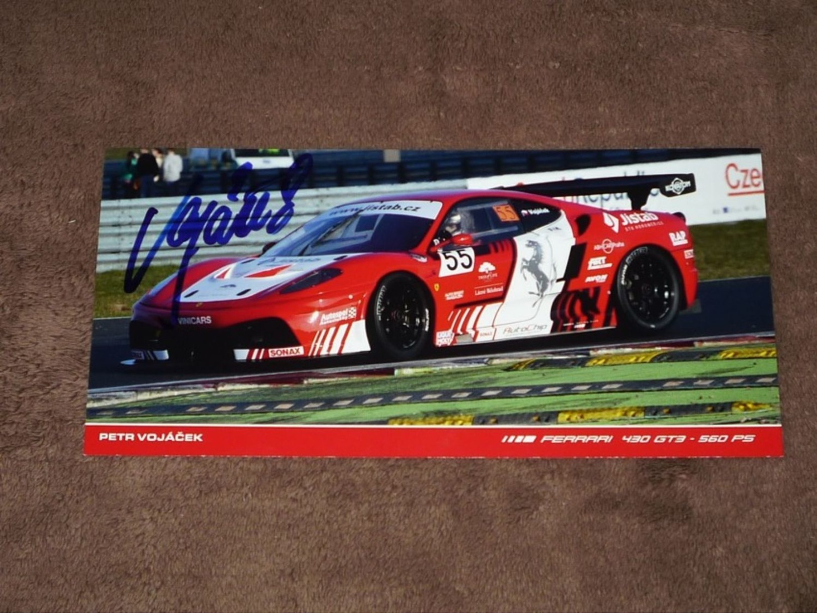 Petr VOJACEK - (Ferrari 430 GT3), Original Signée Carte/card/cartolina 10x21 Cm - Le Mans