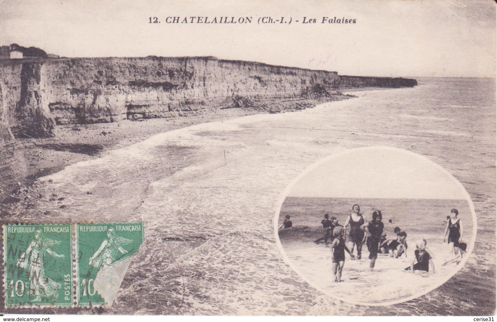 CPA - 12. CHATELAILLON - Les Falaises - Châtelaillon-Plage