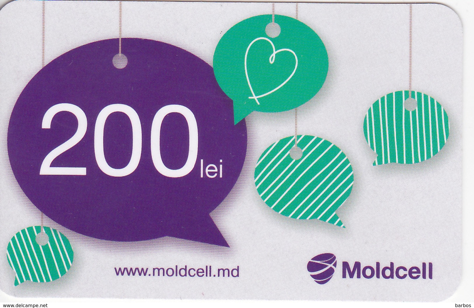 Moldova , Moldavie  Moldau , Prepaid  Phonecard - Moldcell , Type 2,  200 Lei , Paper , Used - Moldova