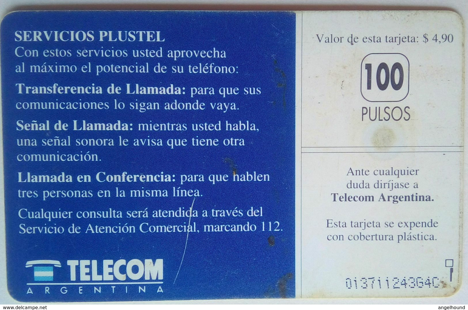 Argentina 100 Units Plustel - Argentinien