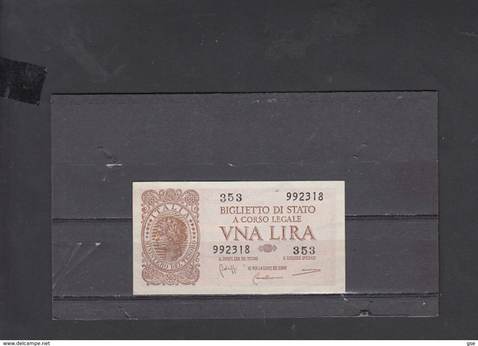 ITALIA  1944 - Unificato 2 - FDS - Italia – 1 Lira