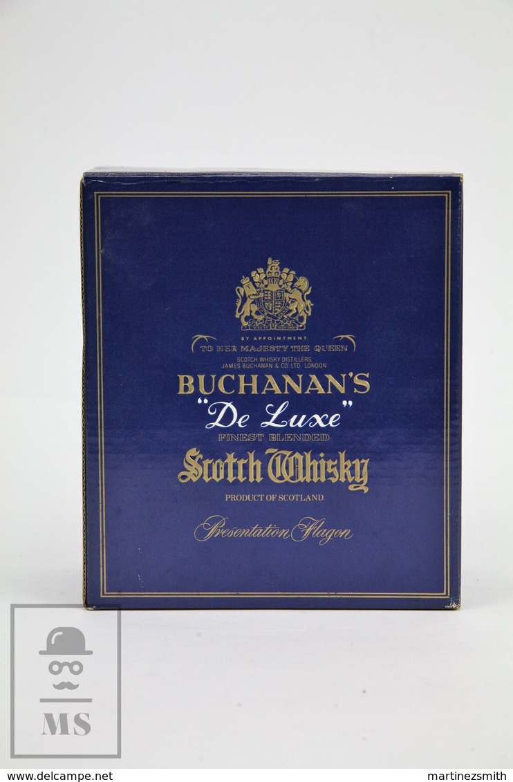 Empty Vintage Buchanan's De Luxe Finest Blended Scotch Whisky Presentation Box - Otros & Sin Clasificación