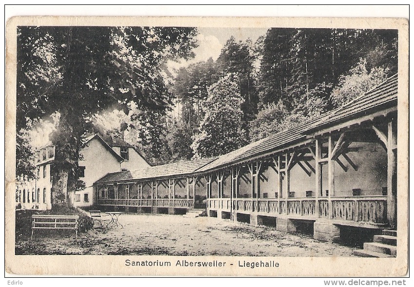 ***  Sanatorium D'Alberswlller LIEGEHALLE -- PETIT MANQUE DE FRAÏCHEUR -  Timbrée - Eupen