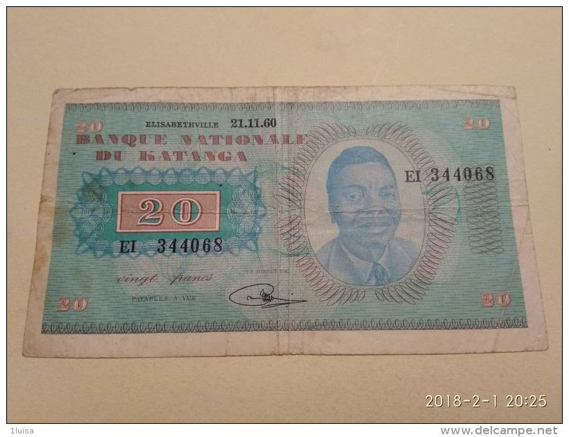 20  Francs 1960 - Altri – Africa