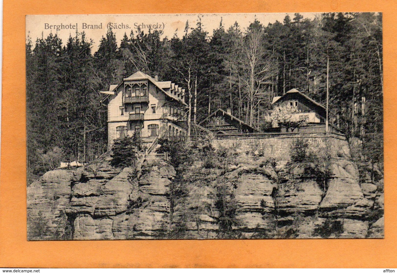 Brand Germany 1910 Postcard - Hohnstein (Saechs. Schweiz)