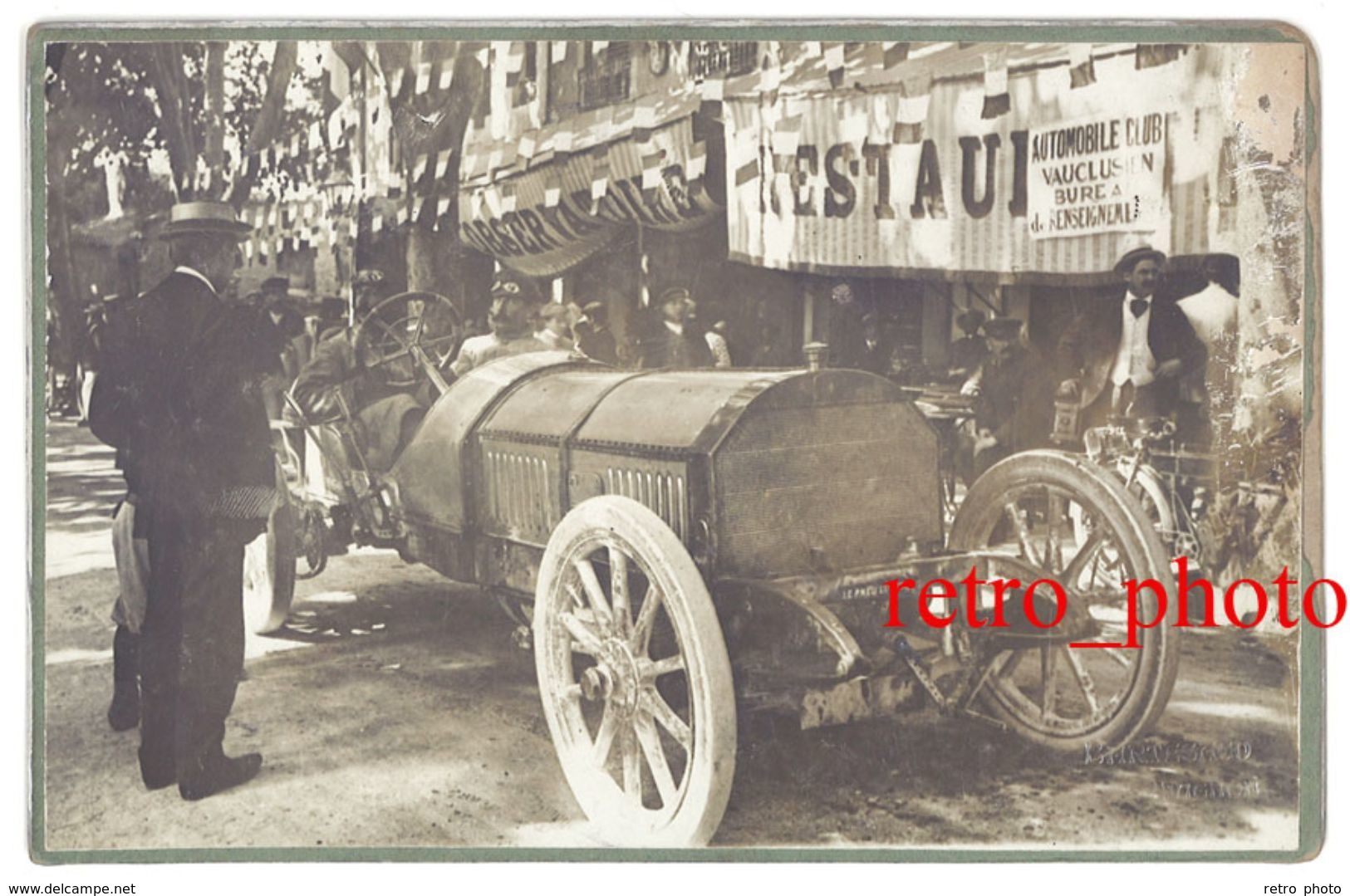 Photo Automobile, Course De Côte Du Mont Ventoux , Meeting 1910, Gasté Sur Rossel, Bédoin, Malaucène ? - Automobiles