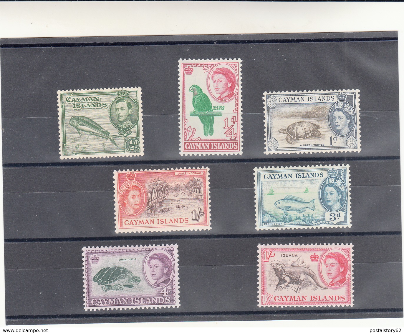 Caiman Islands  Lot Francobolli 1953 Tracce Di Linguella - Cayman (Isole)