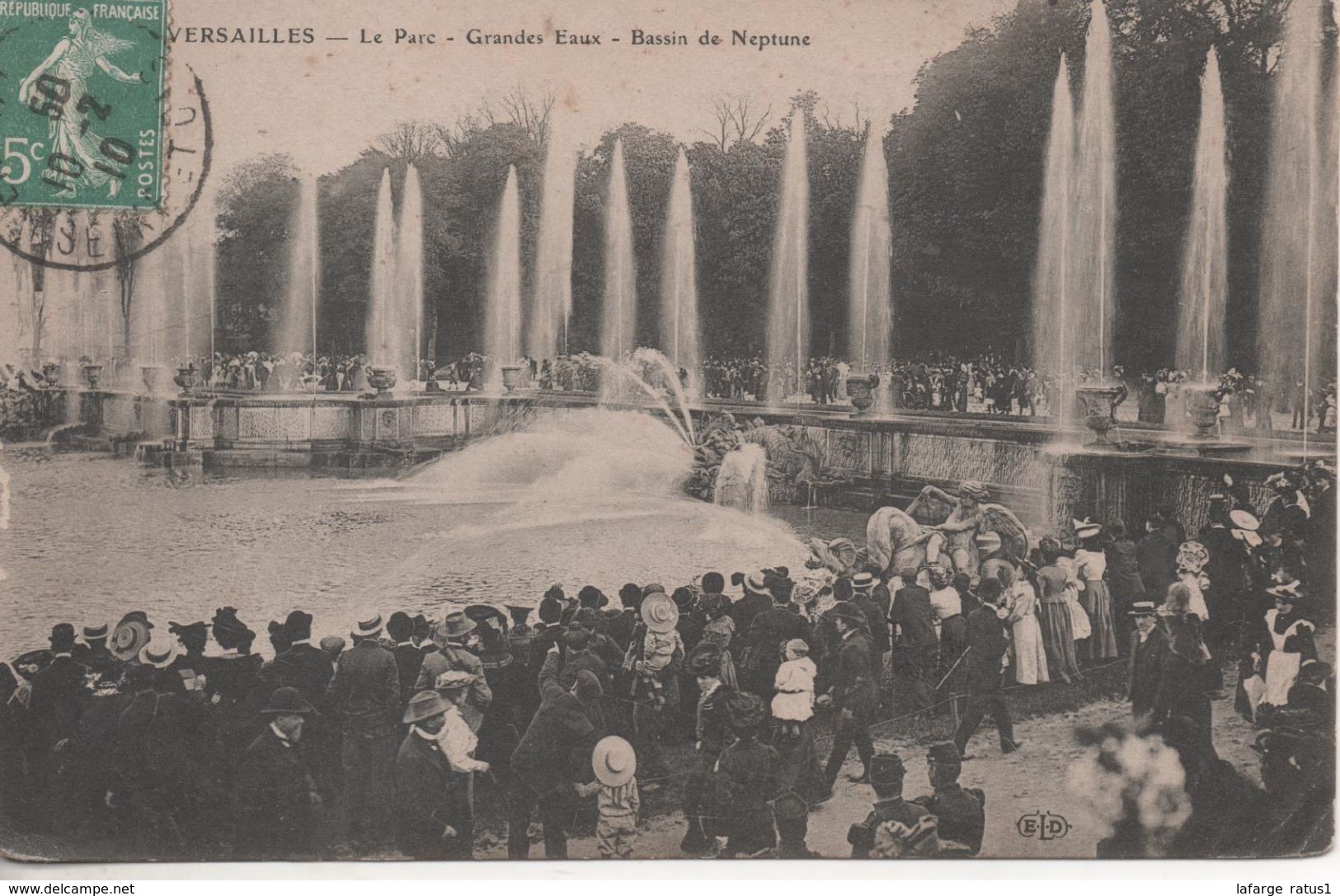 PARC DE VERSAILLES  GRANDES EAUX BASSIN DE NEPTUNE - Versailles (Château)