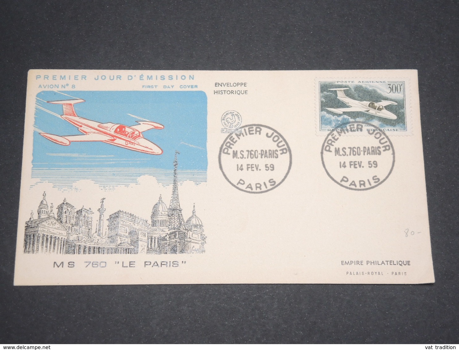 FRANCE - Enveloppe FDC Avion MS 760 En 1959 - L 12779 - 1950-1959