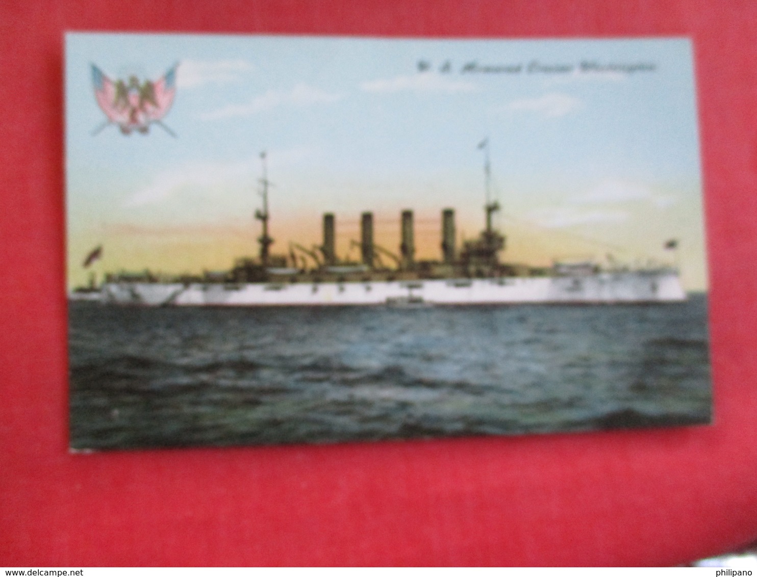 U.S. Armored Cruiser  Washington  Ref 2834 - Warships