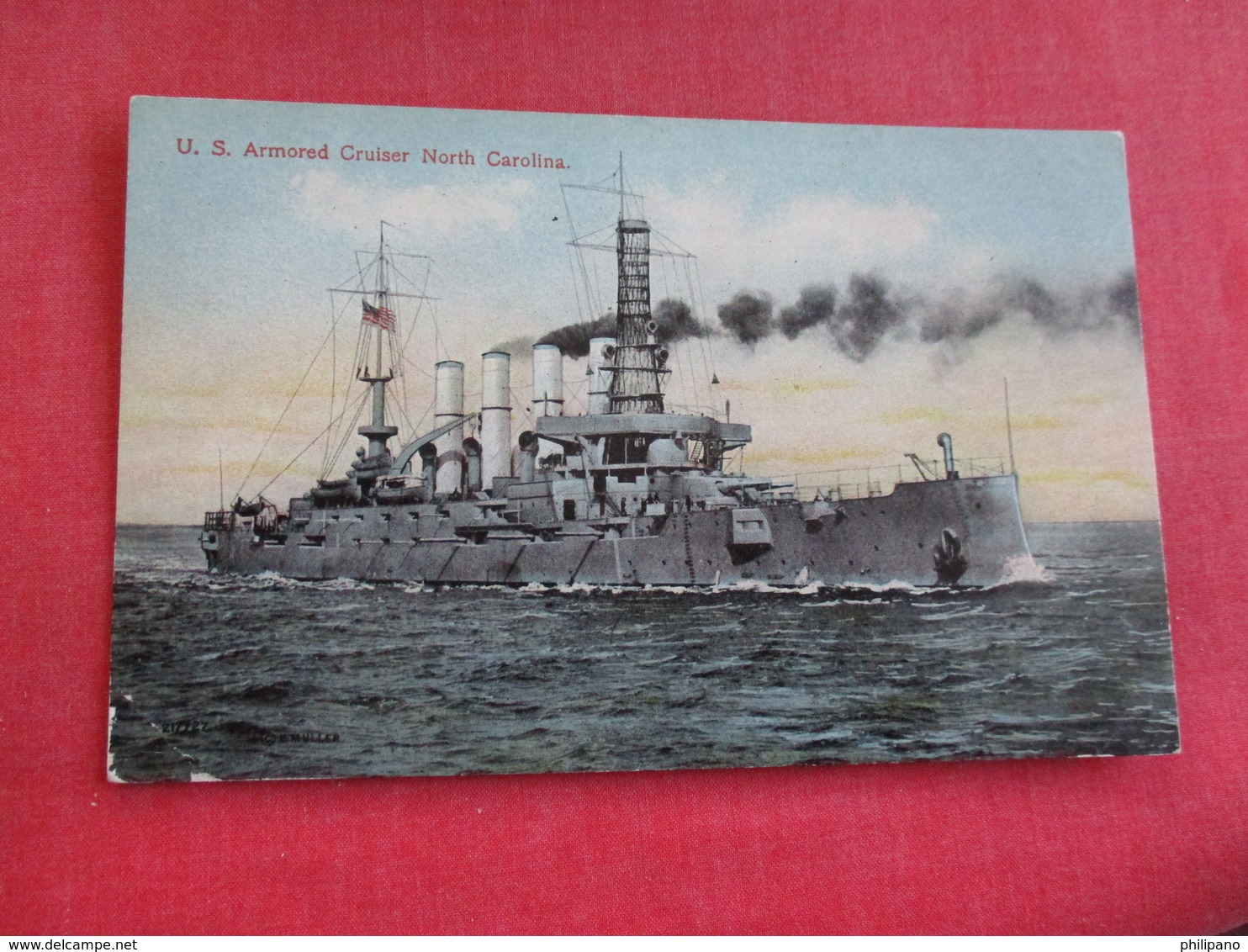 U.S. Armored Cruiser North Carolina   Ref 2834 - Warships