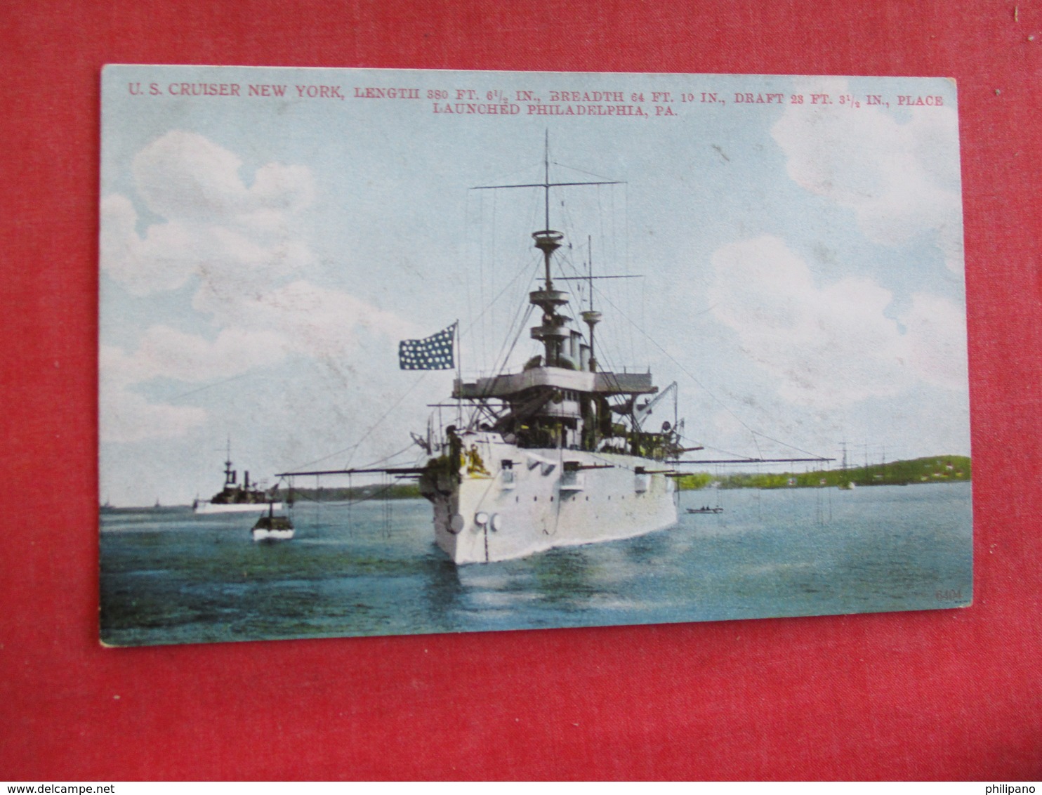 U.S. Cruiser  New York     Ref 2834 - Warships