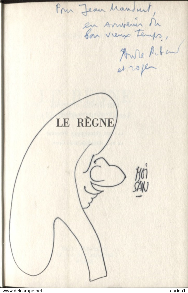 C1  LA COUR Le Regne DEDICACE Par MOISAN Et RIBAUD Canard Enchaine DE GAULLE - Gesigneerde Boeken