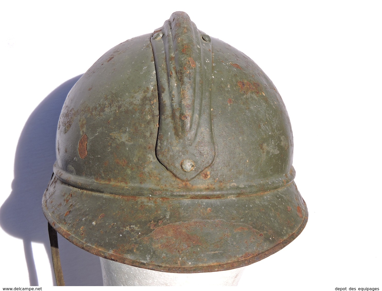 RARE CASQUE ADRIAN 1915 BELGIQUE - DIRECT GRENIER   -   à voir ...............