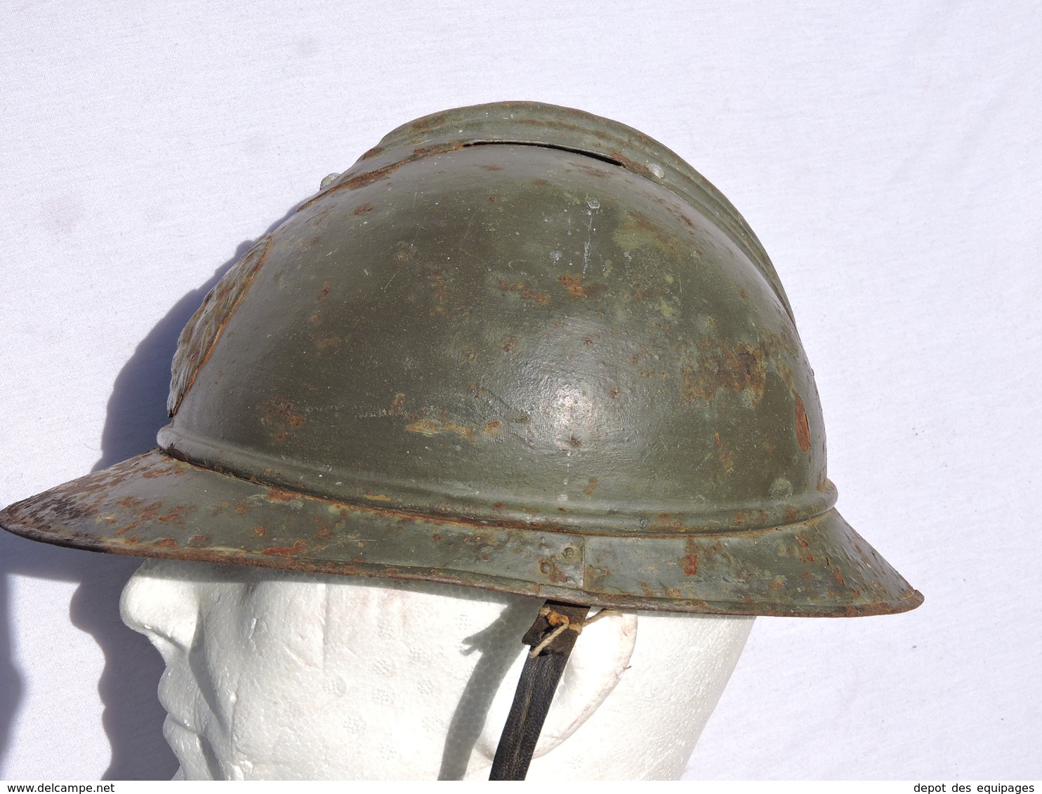 RARE CASQUE ADRIAN 1915 BELGIQUE - DIRECT GRENIER   -   à voir ...............