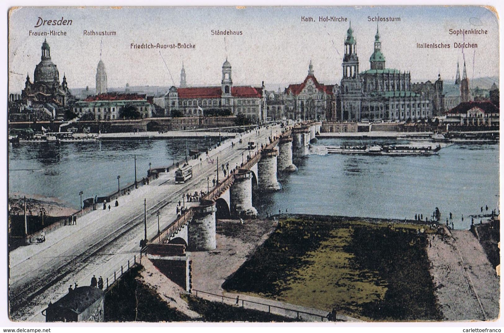 2 Cartoline Dresden Viaggiate 1918 - Dresden