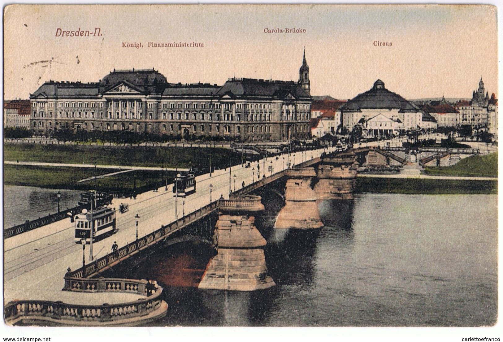 2 Cartoline Dresden Viaggiate 1918 - Dresden