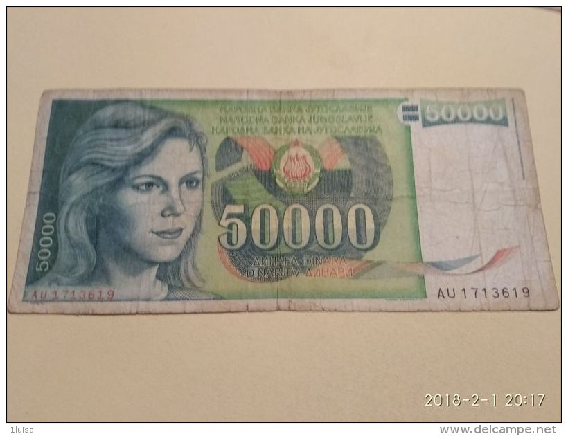 50000 Dinari 1988 - Jugoslavia