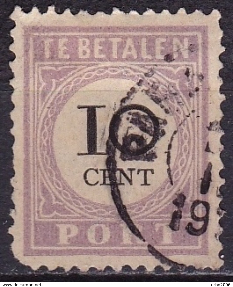 SURINAME 1892-1896  Portzegel 10 Cent Zwart /  Lila Type I NVPH P 11 I - Suriname ... - 1975