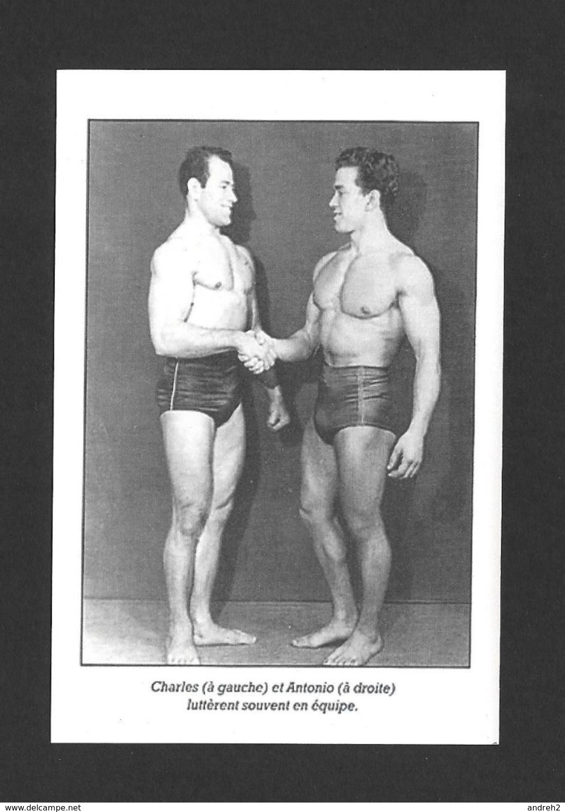 SPORTS - HALTÉROPHILIE - LUTTEURS - CHARLES ET ANTONIO BAILLARGEON - 2 FRÈRES BAILLARGEON - HOMMES FORTS ST MAGLOIRE QC. - Weightlifting