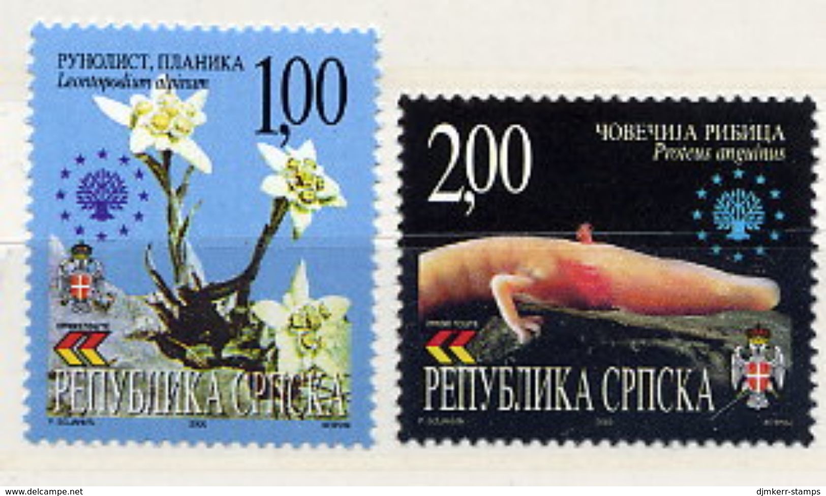 BOSNIAN SERB REPUBLIC 2000 Nature Protection MNH / **.  Michel 183-84 - Bosnia And Herzegovina