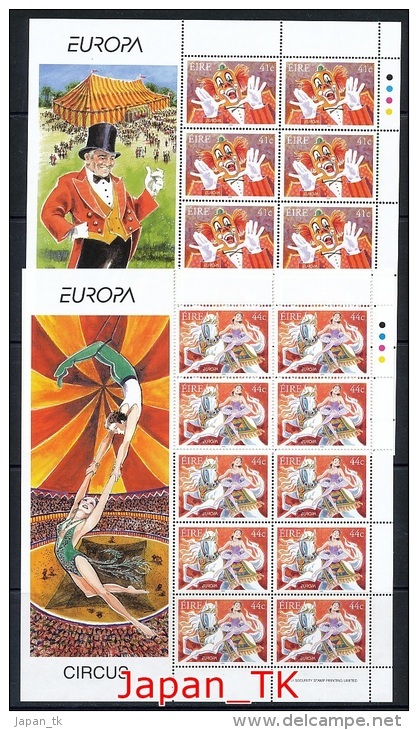 IRLAND  Mi.Nr. 1432-1433 EUROPA CEPT "Zirkus" 2002- MNH - Kleinbogen - 2002