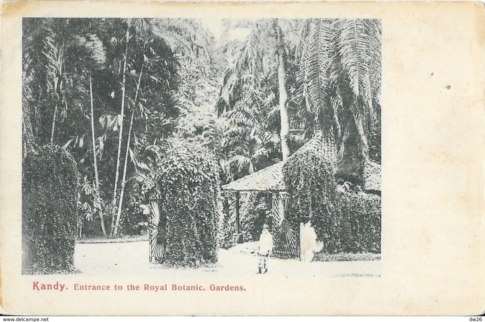 Sri Lanka (Ceylon, Ceylan) - Entrance To The Royal Botanic Garden, Kandy - Carte Dos Simple, Non Circulée - Sri Lanka (Ceilán)