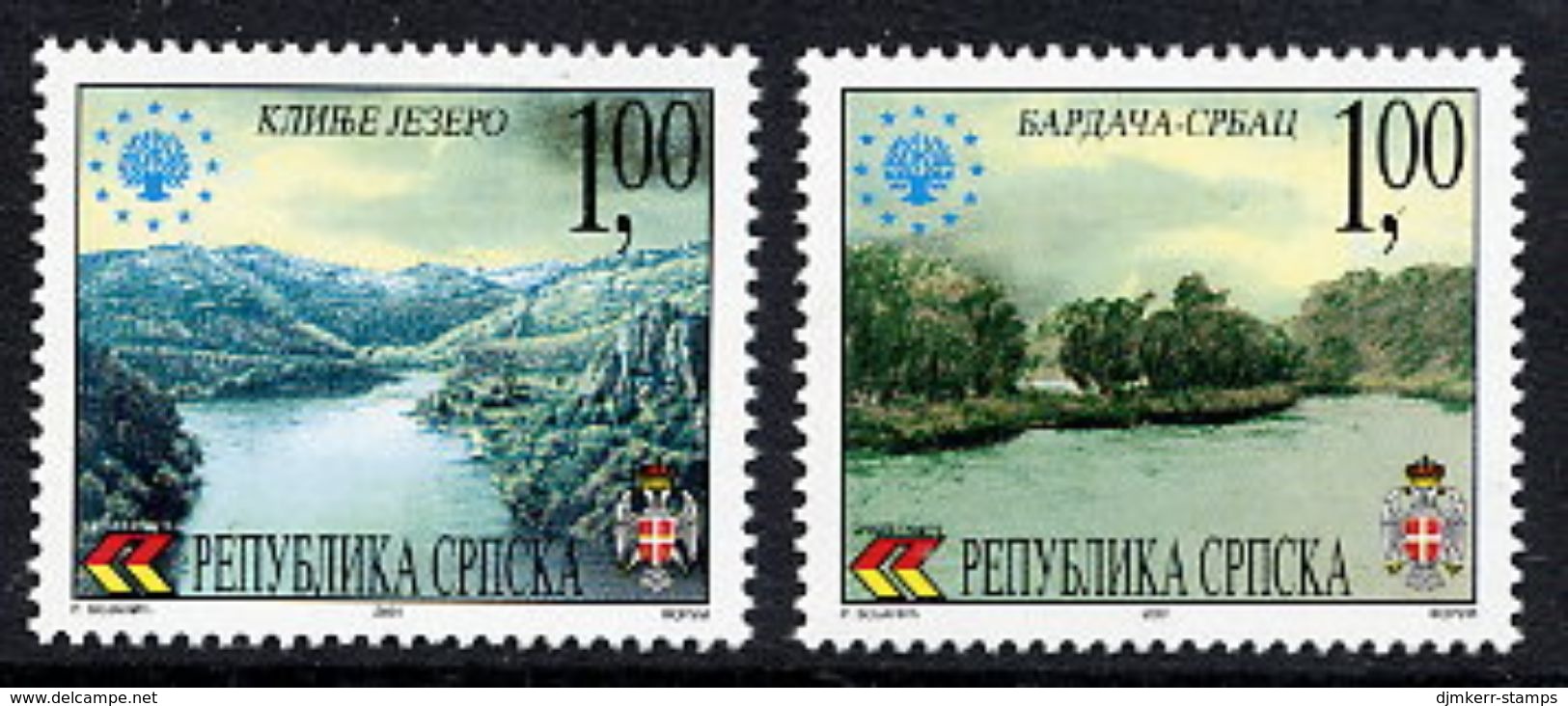 BOSNIAN SERB REPUBLIC 2001 Nature Protection MNH / **.  Michel 222-23 - Bosnie-Herzegovine