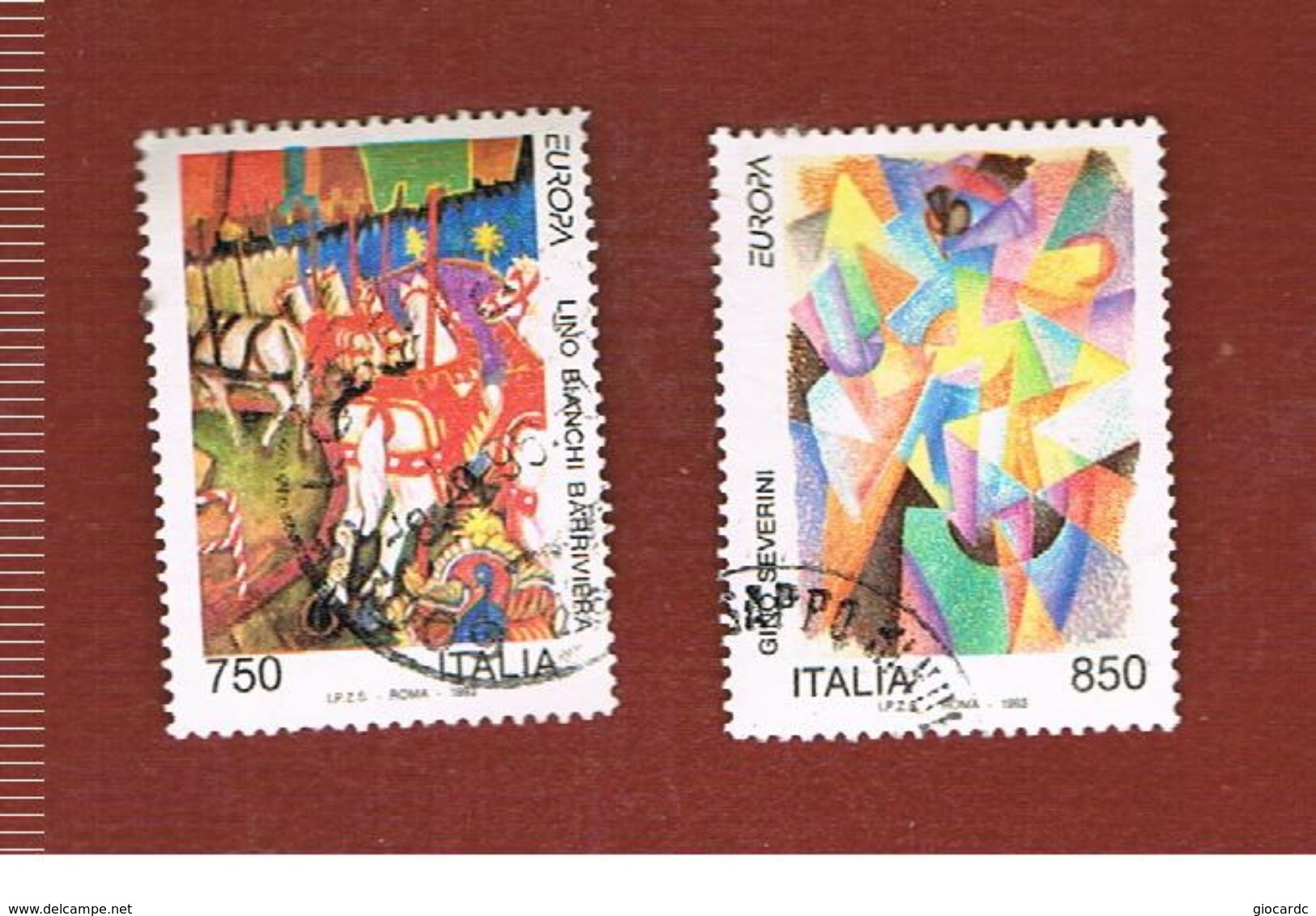ITALIA REPUBBLICA  - SASS. 2059.2060  -   1993  EUROPA  -            USATO - 1991-00: Usati