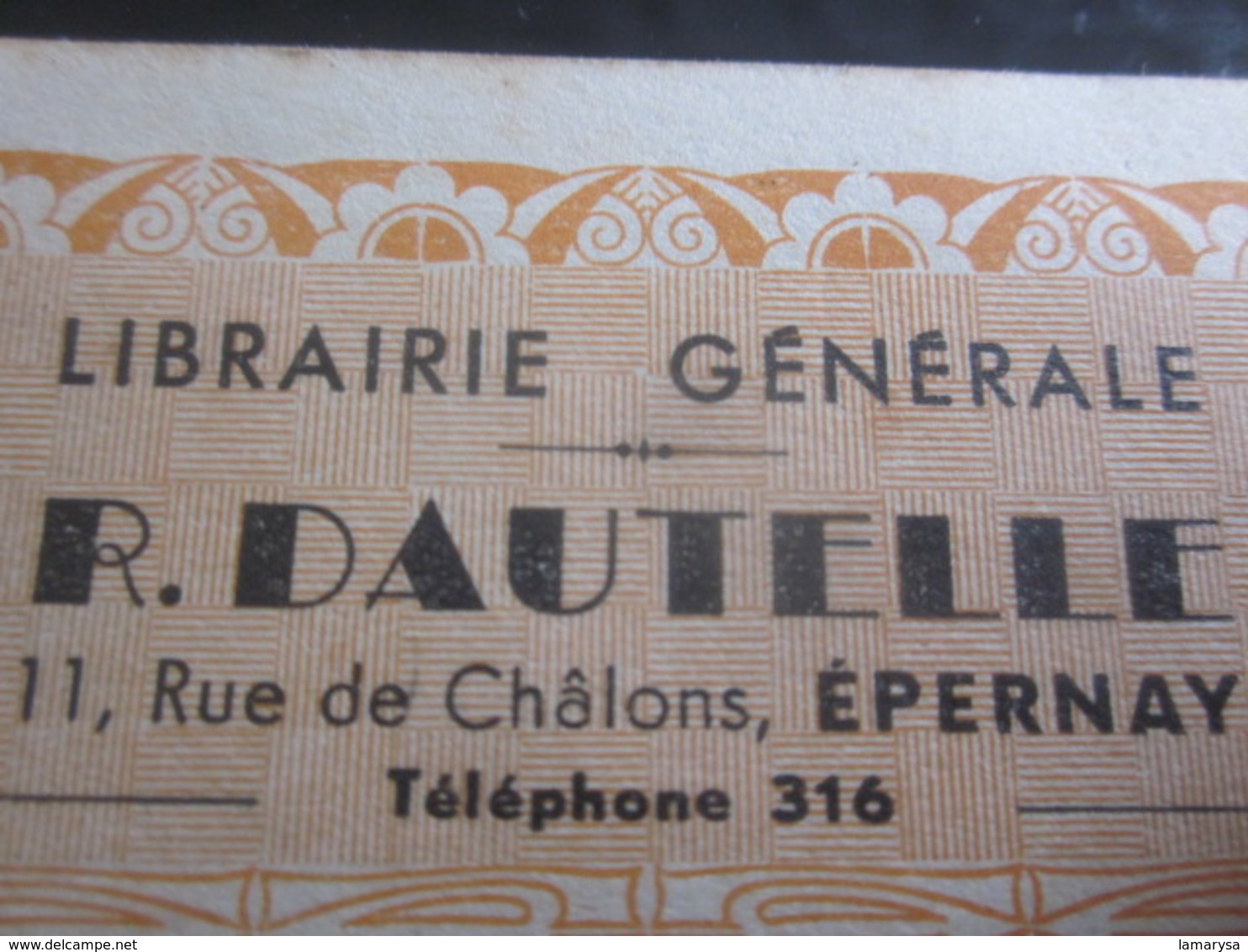 Récépissé Commande Livres Librairie Générale Dautelle à Épernay Facture Document Commercial France 4 Mai 1947 Aprés Guer - 1900 – 1949